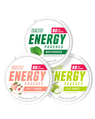 GRINDS Energy Pouches Wintergreen can close-up, sugar-free energy on the go.