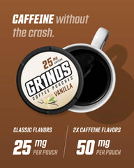 GRINDS Irish Cream pouch delivers a smooth aroma for quick rituals.