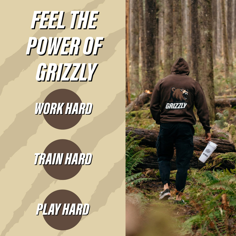 Grizzly Whey Isolate vanilla mixer-ready shake for gym sessions