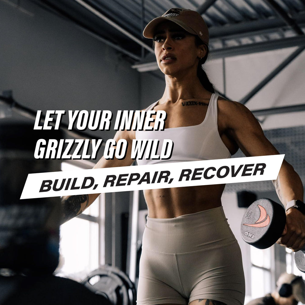 Grizzly Whey Isolate vanilla shake glass for a quick protein boost