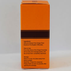 GrlGrl Ginger essential oil used in a soothing massage.