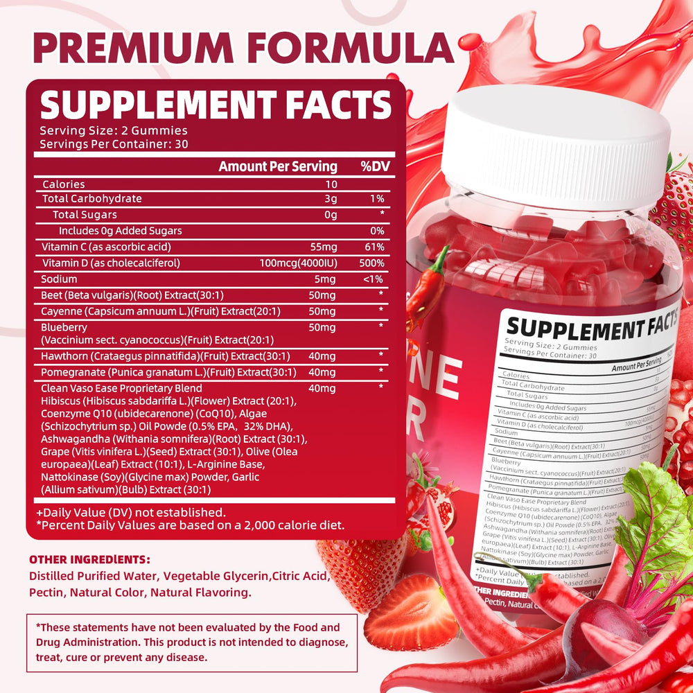 GrnLife Cayenne Beet Root Gummies pour action enables quick consumption with minimal water.