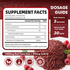 GrnLife CoQ10 gummies ingredient list closeup highlighting the antioxidant blend.