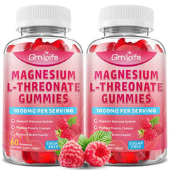 GrnLife magnesium L-Threonate gummies bottle front for daily support.
