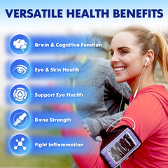 GrnLife vegan omega-3 gummies algae-based EPA and DHA content for heart and brain support