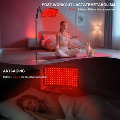 GrnSprX dual-wavelength 660nm-850nm lights for deeper penetration and comfort