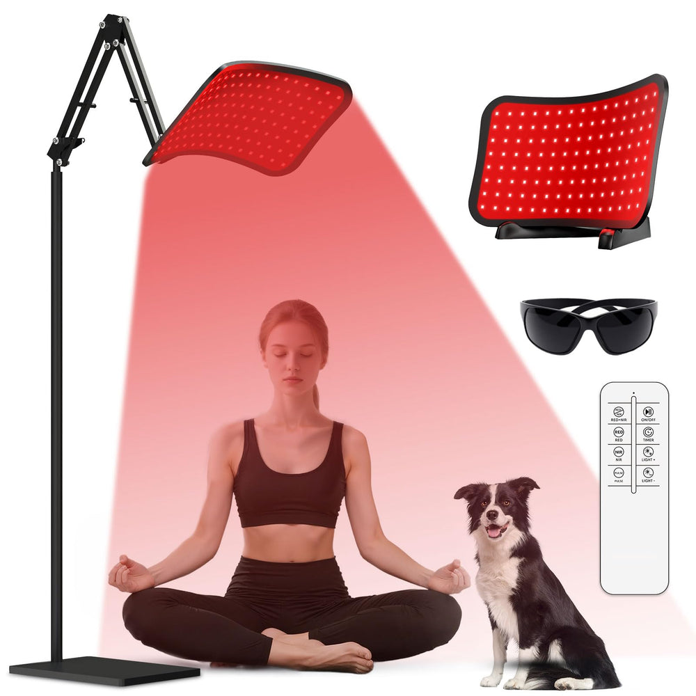 GrnSprX red light therapy for face and body with 660nm-850nm wavelengths for relaxation and skin vitality
