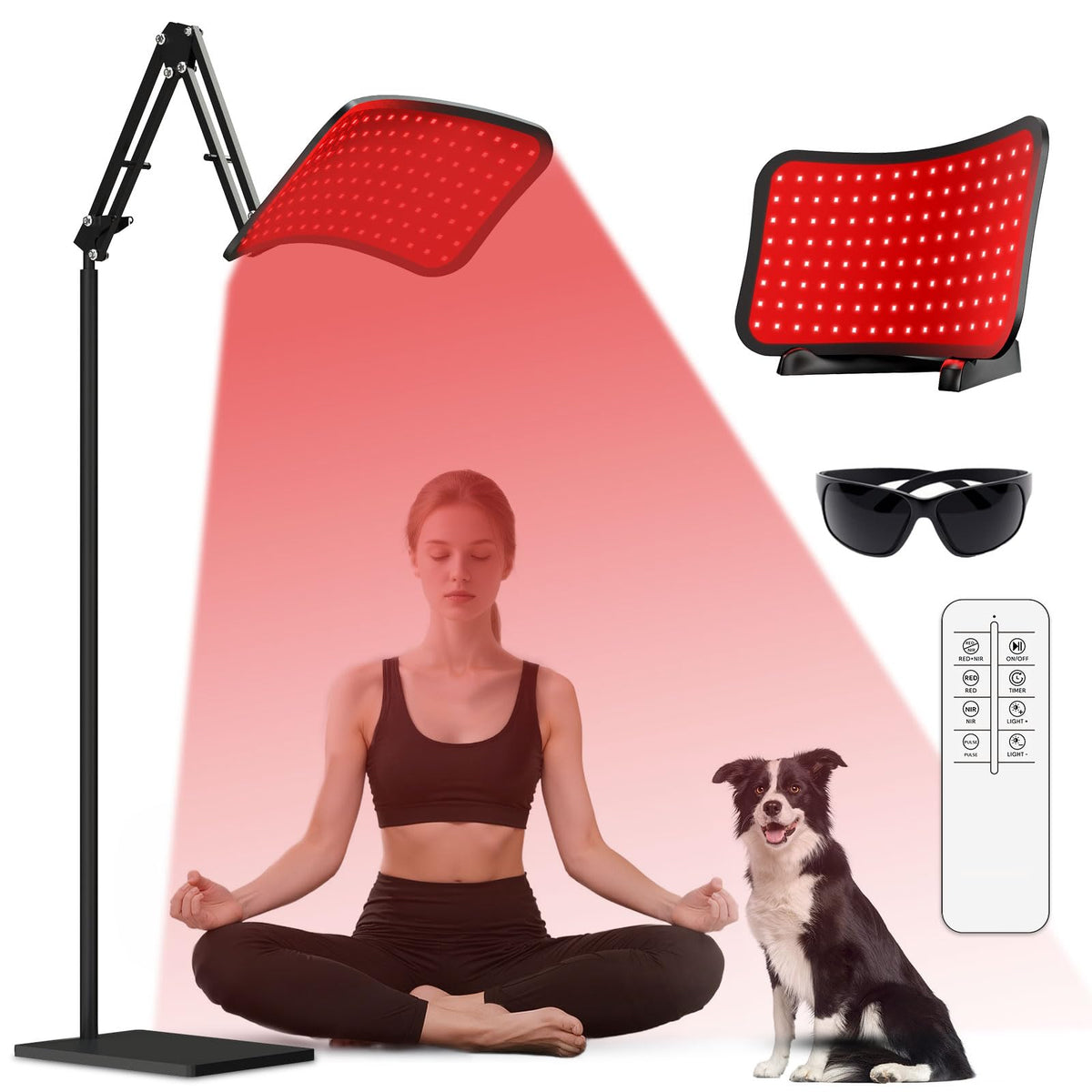 GrnSprX red light therapy for face and body with 660nm-850nm wavelengths for relaxation and skin vitality