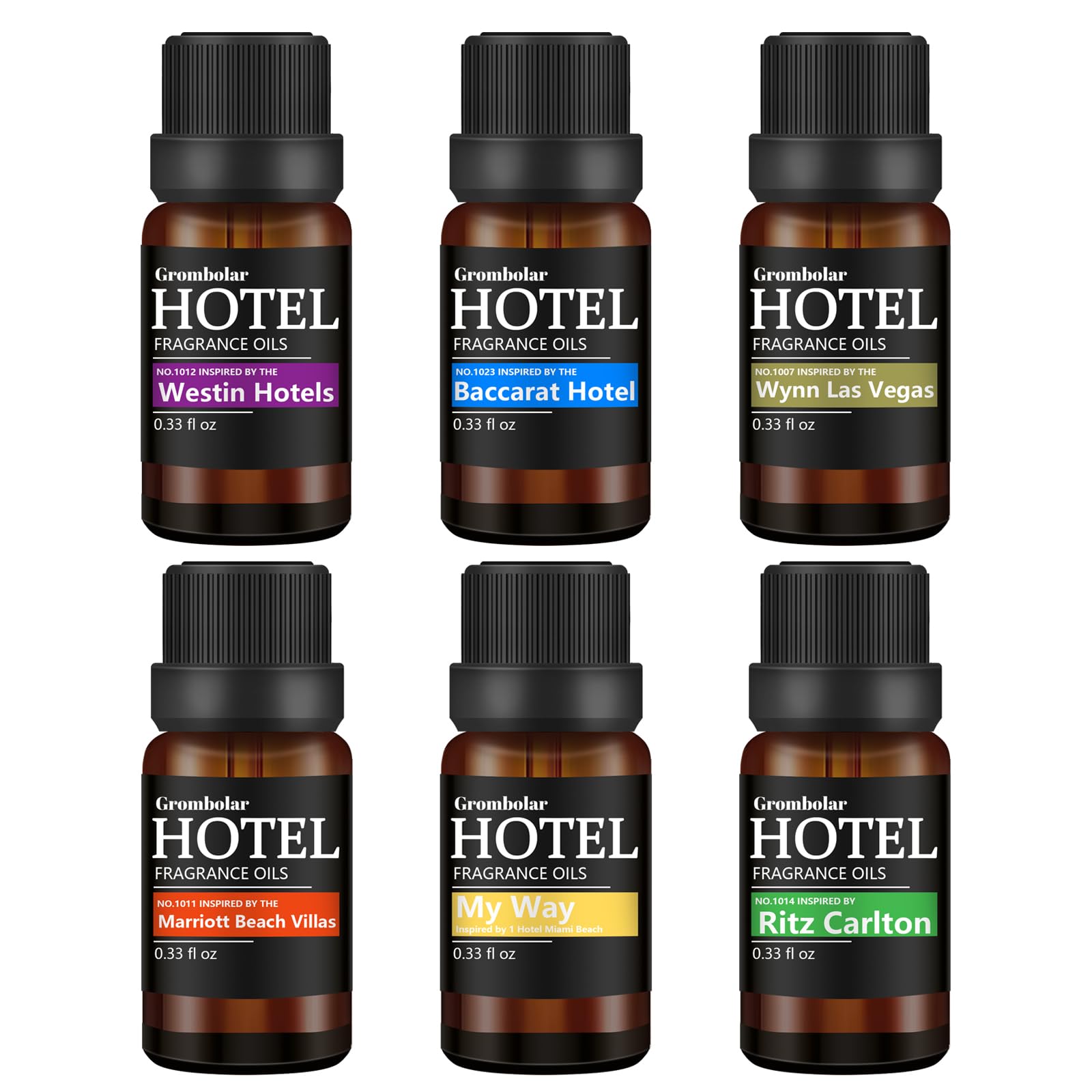 Grombolar hotel collection diffuser oils pack for luxurious ambiance in any room