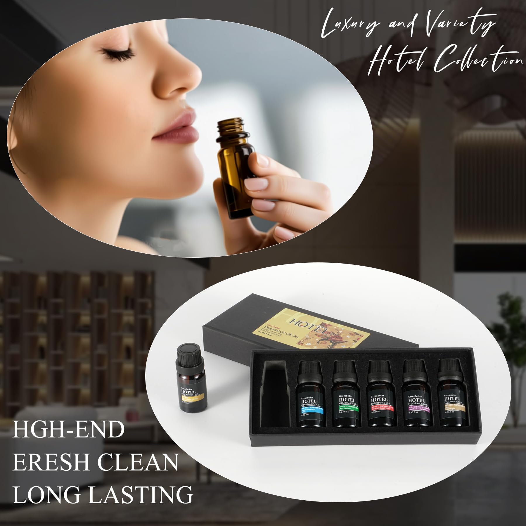 Grombolar signature elegance oil bottle enhances refined interiors