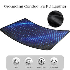 Grounded Therapy 15-foot grounding cord arranged for flexible room setup.