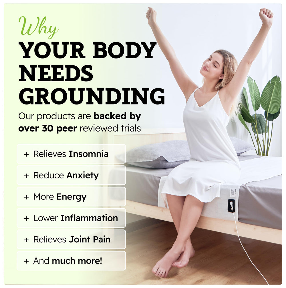 GroundingWell organic cotton surface feels breathable and gentle against skin.