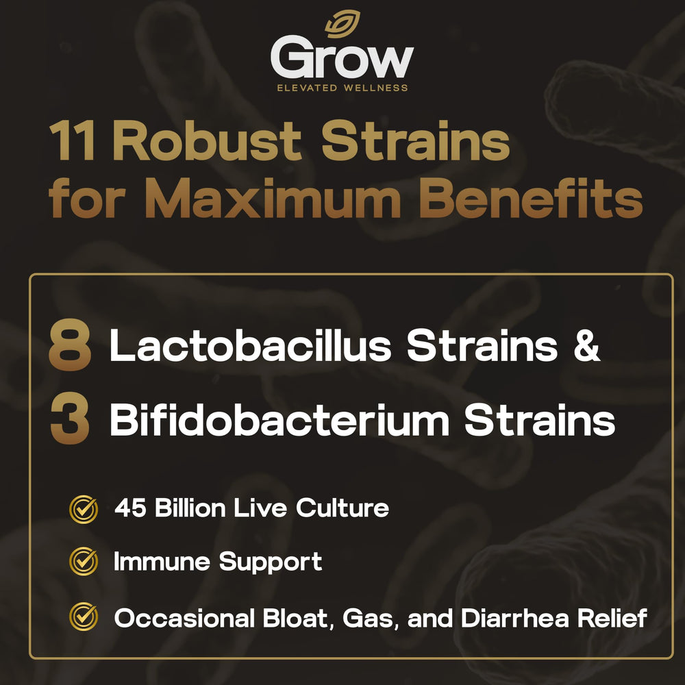 GrowBiotics delayed-release icon indicating intestinal delivery
