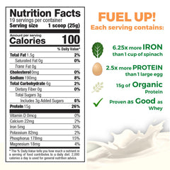 Growing Naturals Vanilla Blast pea protein shake glass for creamy low-sugar drinks.