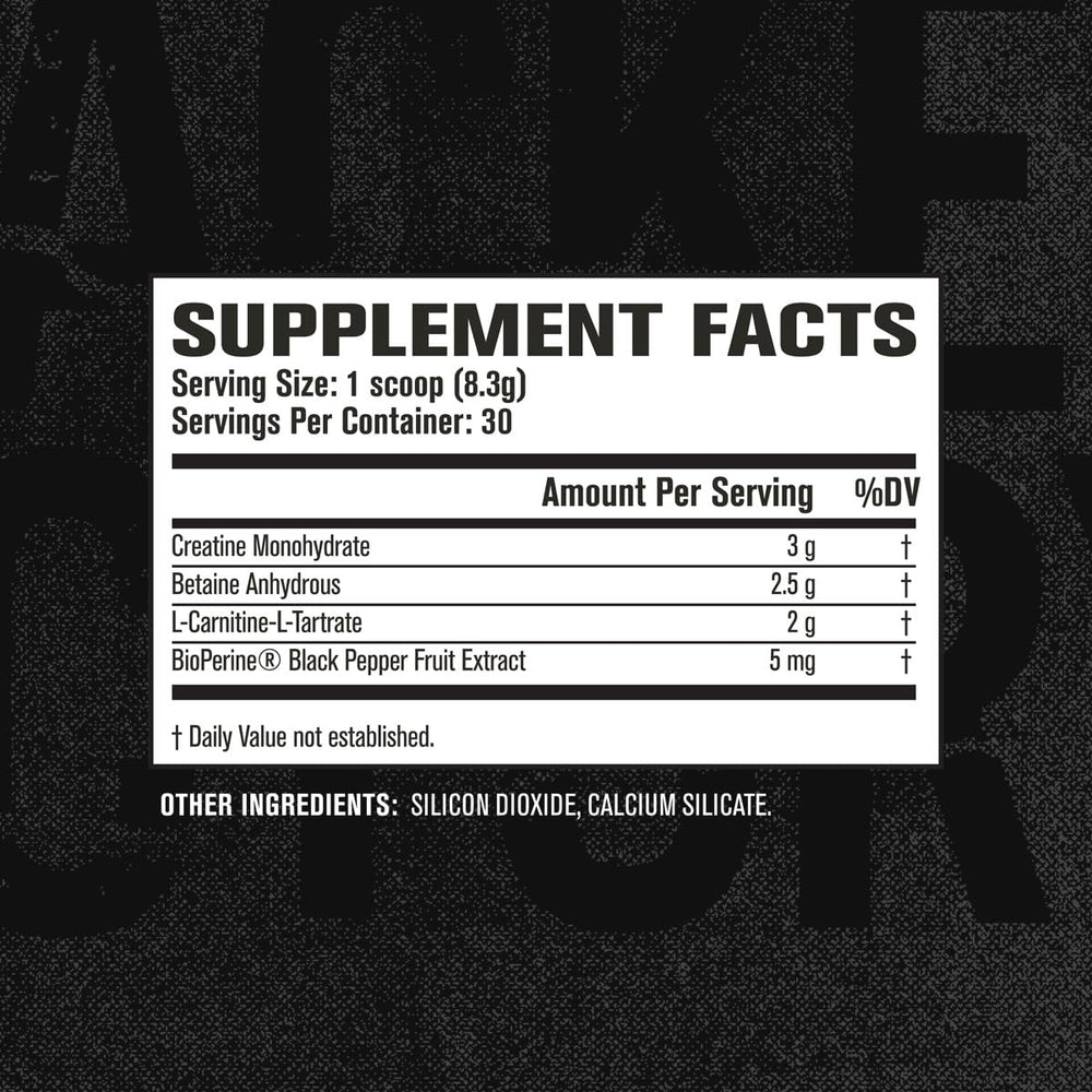 Growth Surge includes L-Carnitine L-Tartrate for post-workout comfort.