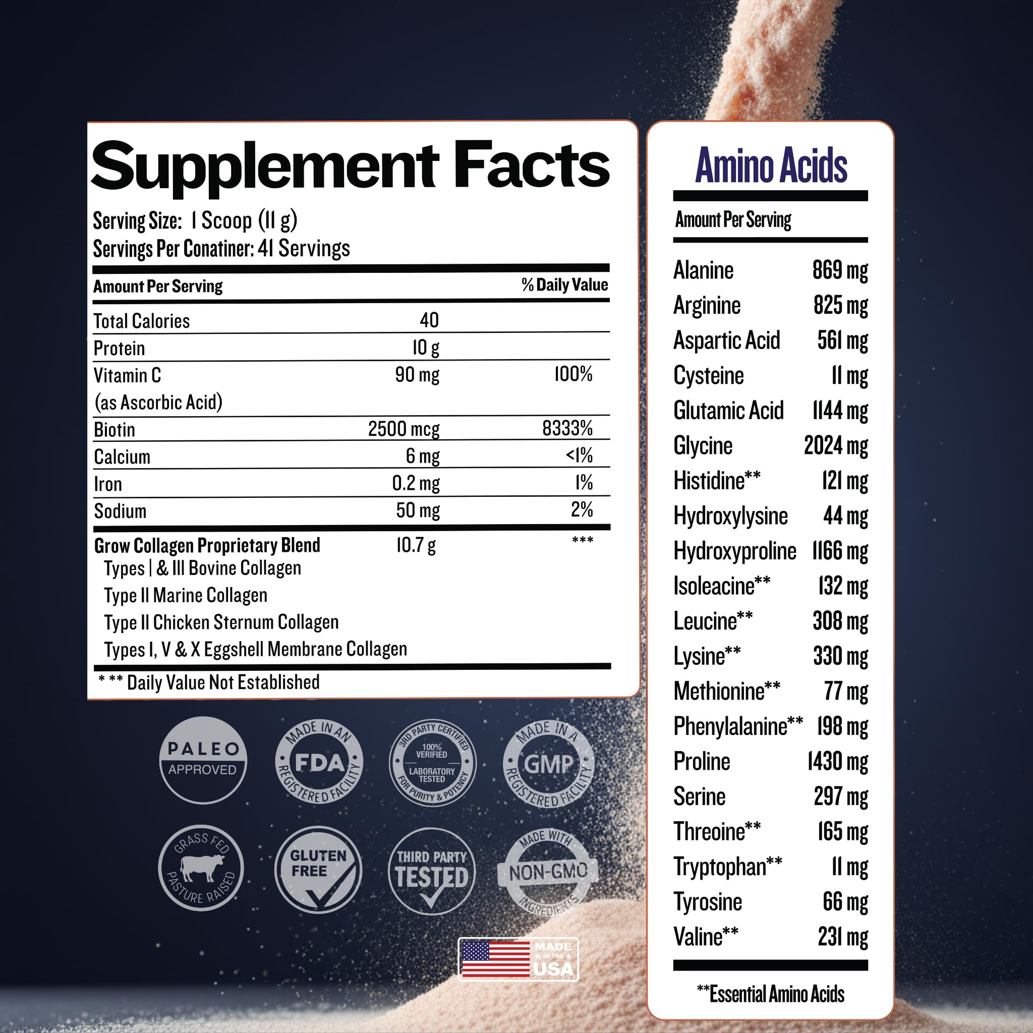 Grow Vitamin Daily routine with collagen powder in coffee or smoothie