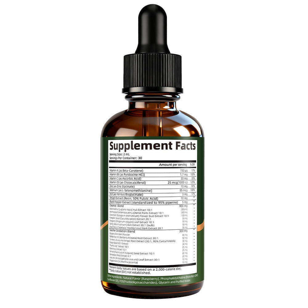 GrthNutr drops added to water illustrate easy consumption.
