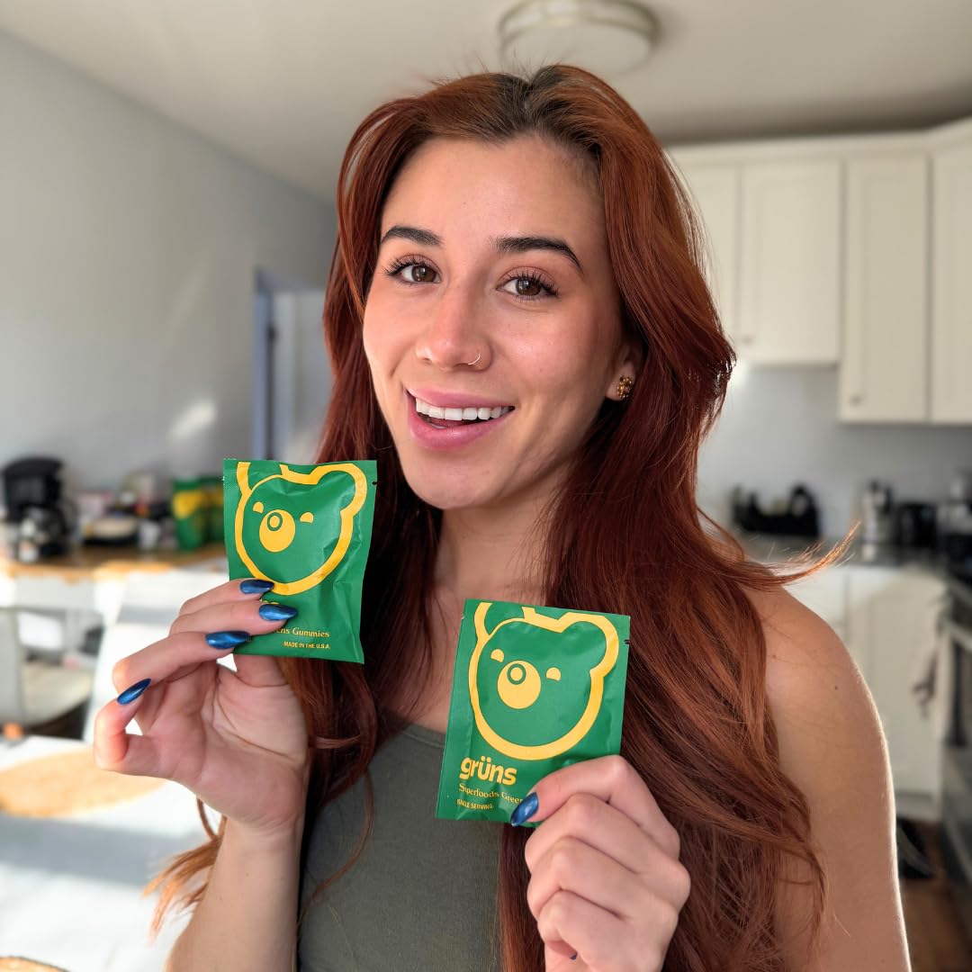 Grüns gummies show 6g soluble fiber per serving.