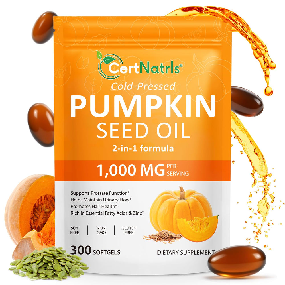 GTZSXNP pumpkin seed oil bottle for daily wellness support.