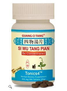 Guang Ci Tang Si Wu Tang Pian bottle pack, traditional blood-nourishing formula for women's wellness