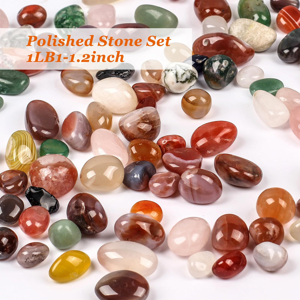 Vibrant agate stones from Guanquartz perfect for home decor and displays.