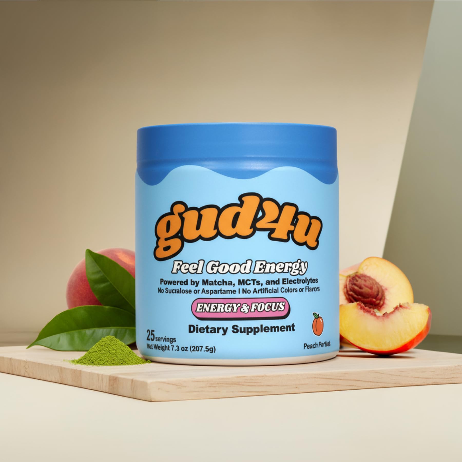Gud4u Peach Perfect packaging conveys flavor and energy for travel