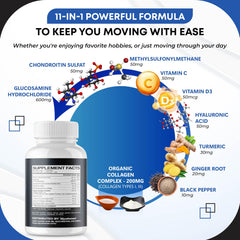 GUDOMET hyaluronic acid turmeric capsules support cartilage comfort.