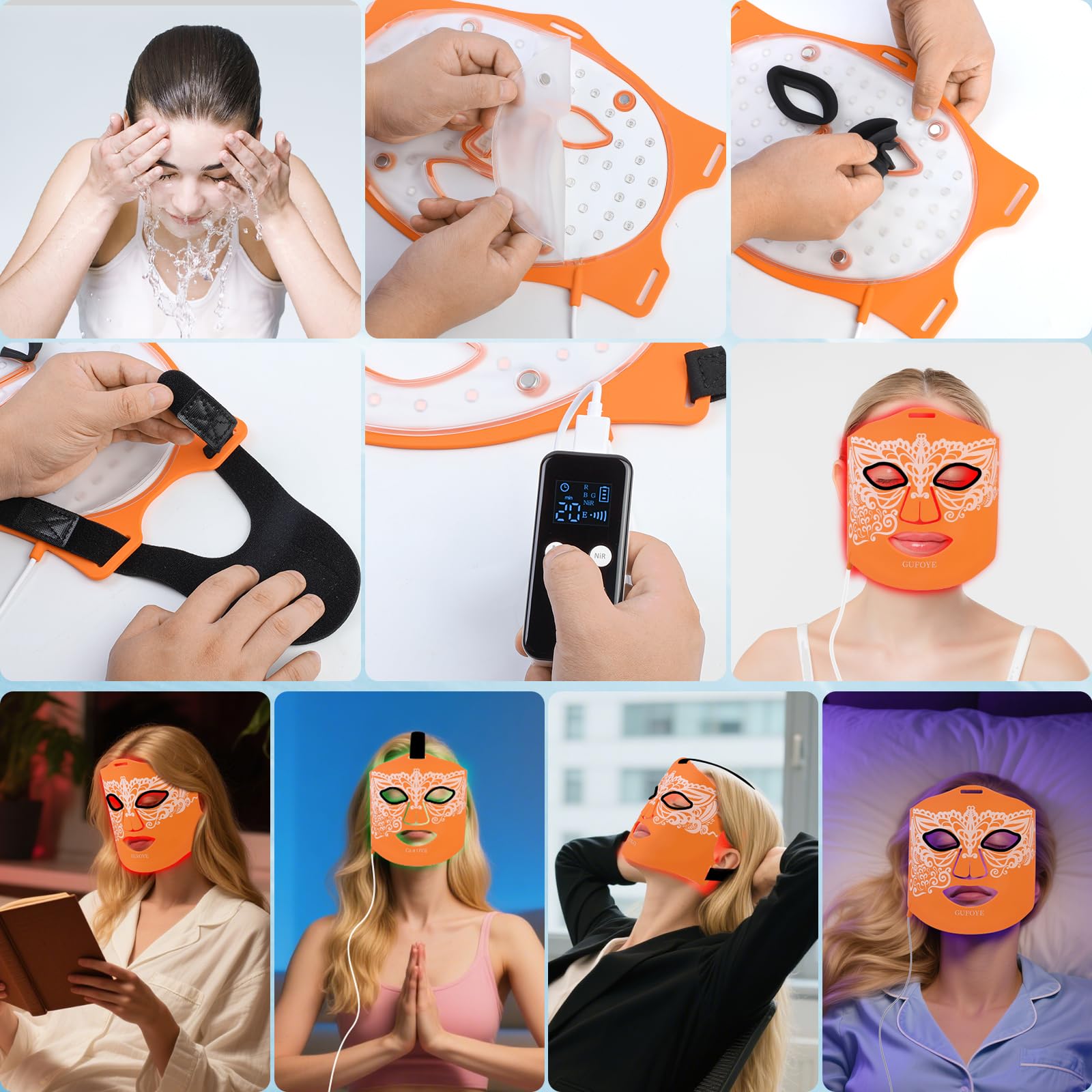 GUFOYE soft silicone skin-friendly material for comfortable wear.
