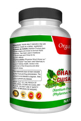 Pouring Guizazo Plus Chanca Piedra capsules, easy addition to a daily regimen.