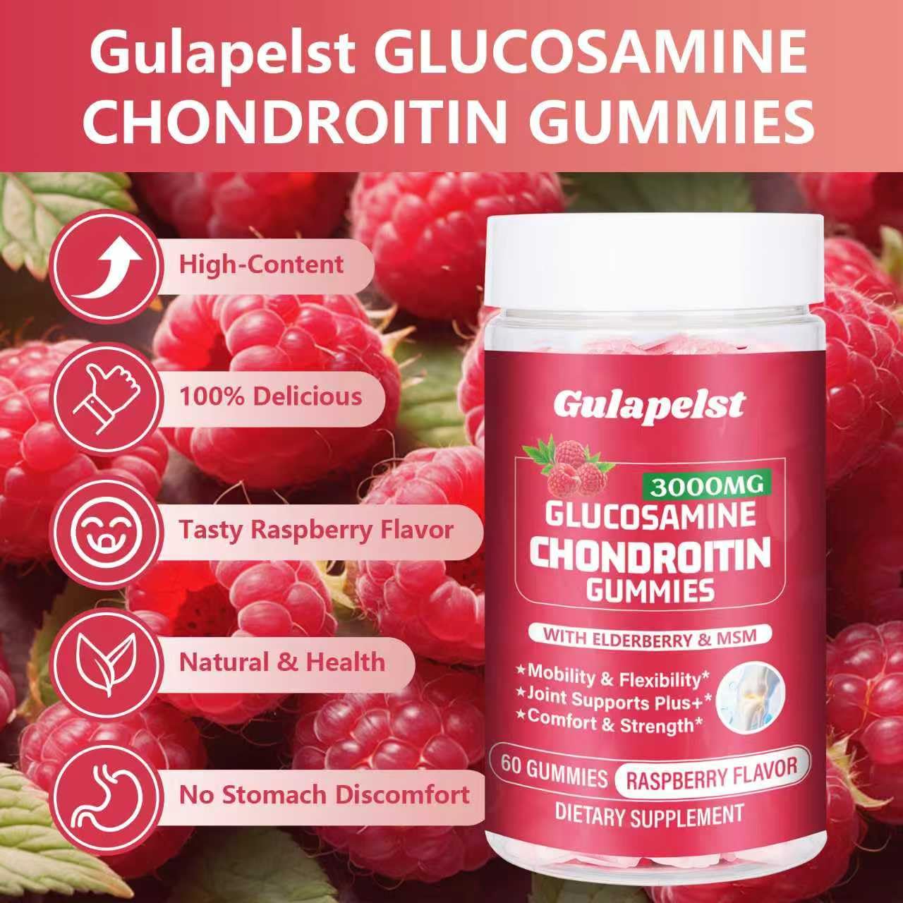 Gulapelst gummies in hand demonstrate portable daily joint health supplement.