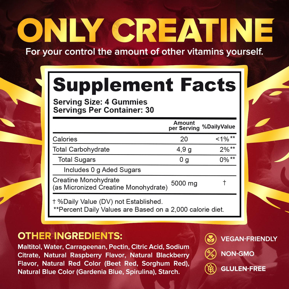 GUMCORE Creatine Monohydrate Gummies gym bag scene emphasizes workout-friendly energy.