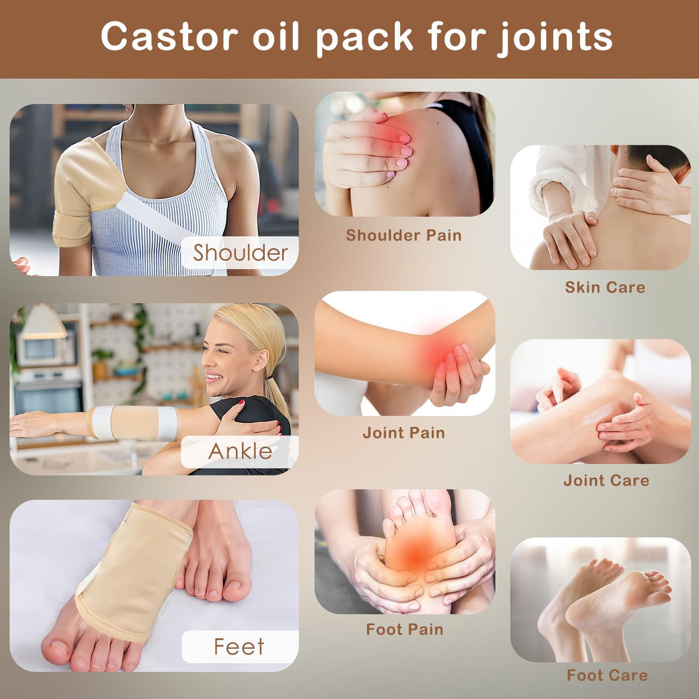 GUMIFOTNE castor oil foot pack for tired feet and ankle comfort