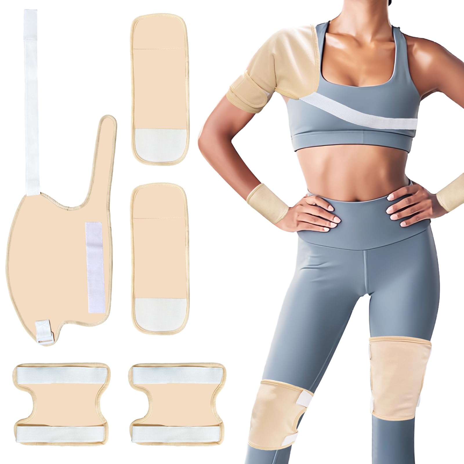 GUMIFOTNE castor oil pack shoulder wrap for targeted relief and skin care