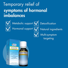 GUNA Fem pack shot showing gentle, balanced support for hormones.