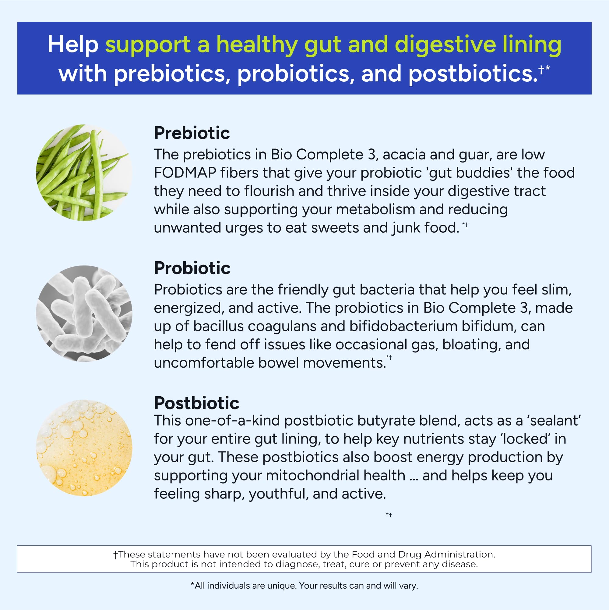 Gundry MD Bio Complete 3 promotes digestive comfort after meals.