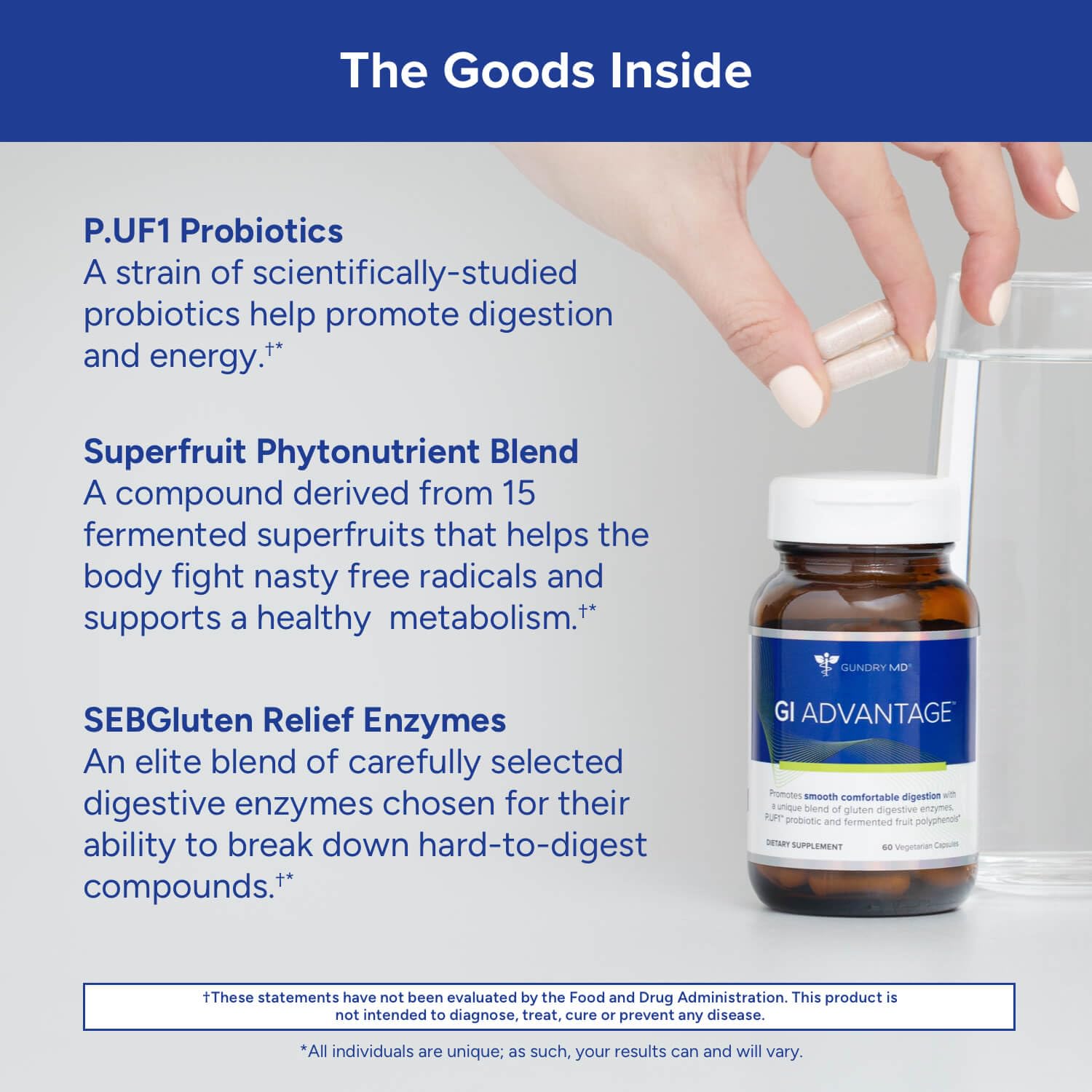 Close-up of digestive enzymes details indicating nutrient breakdown aid.