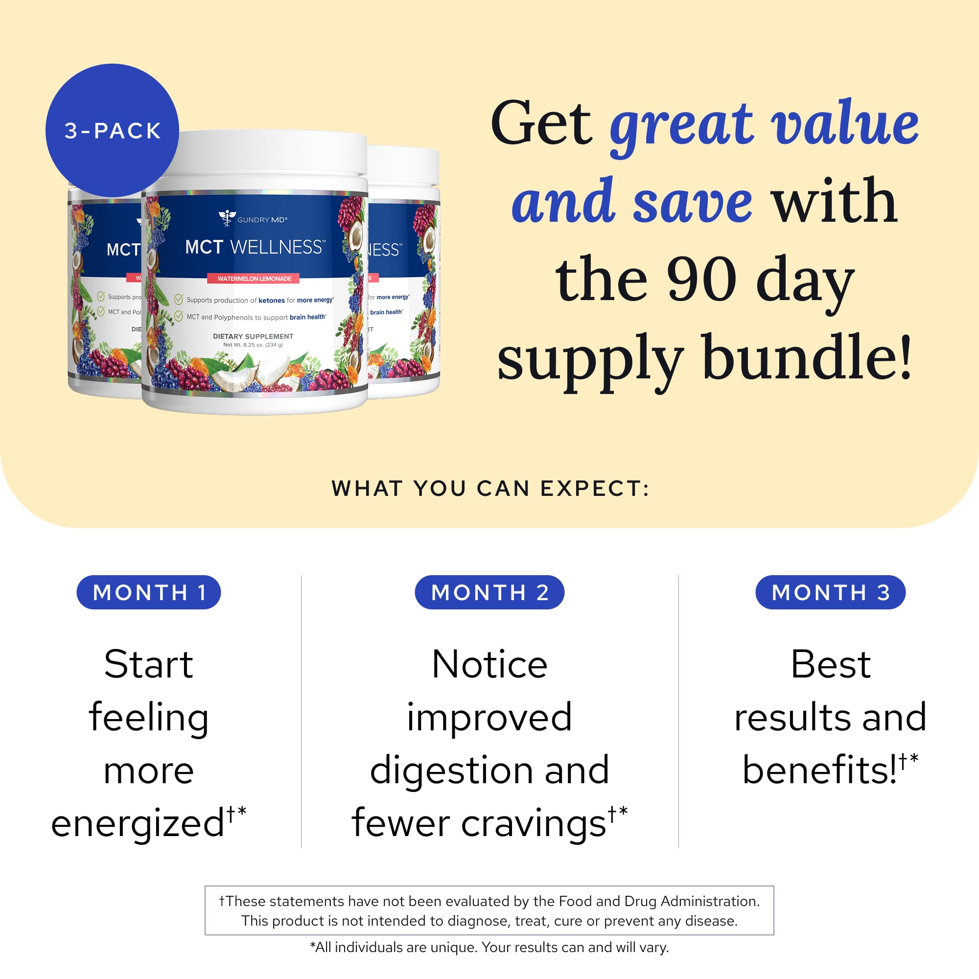 Scoop of Gundry MD MCT Wellness Powder for quick keto-friendly serving.