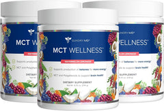 Gundry MD MCT Wellness Powder tub with Watermelon Lemonade for refreshing energy support.