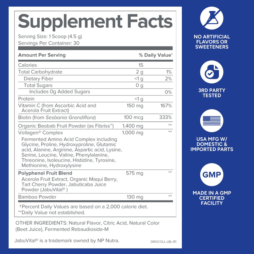 Smoothie-ready Gundry MD Phyto Collagen Complex blend blending into a healthy drink