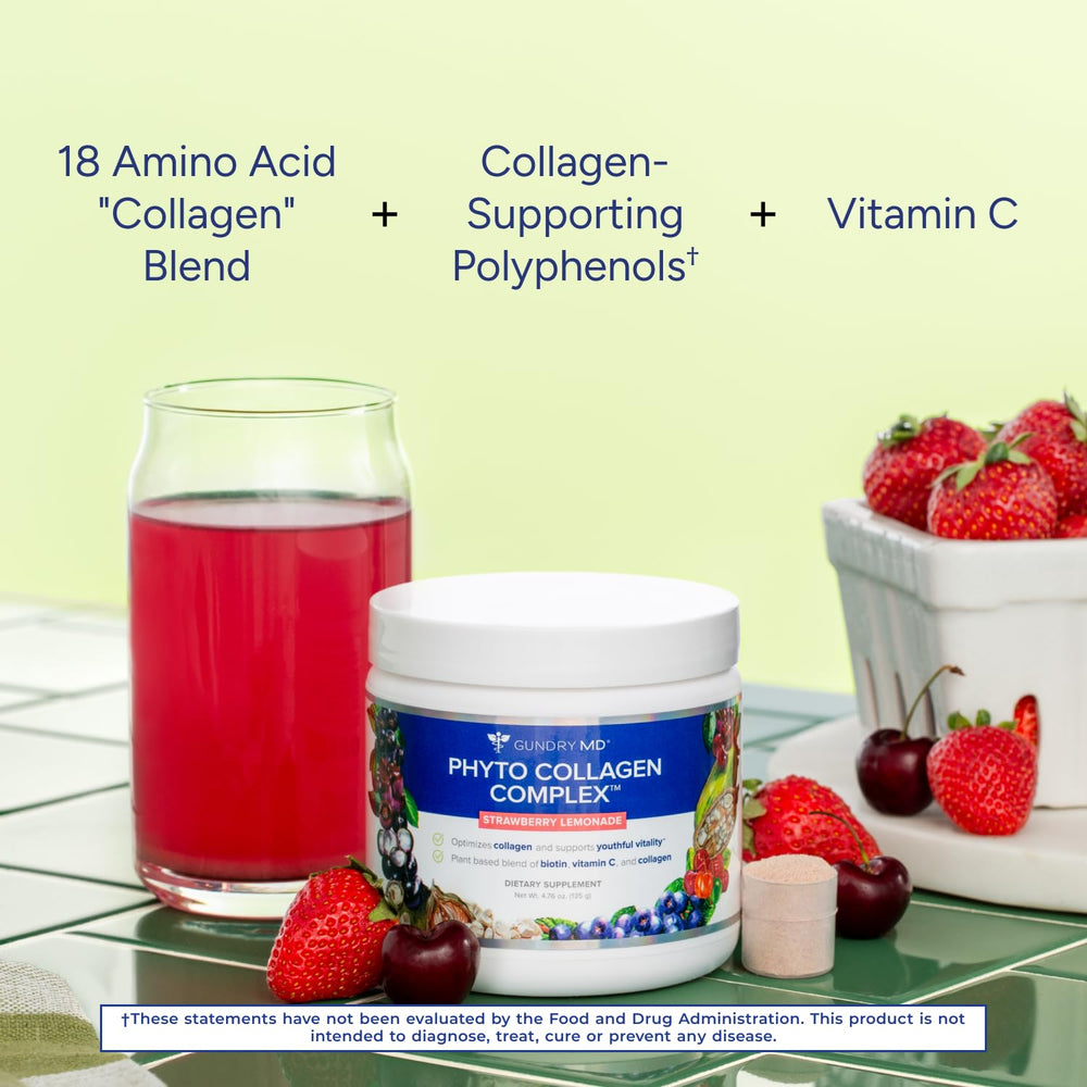 Gundry MD Phyto Collagen Complex scoop dissolving in water for a smooth, convenient mix