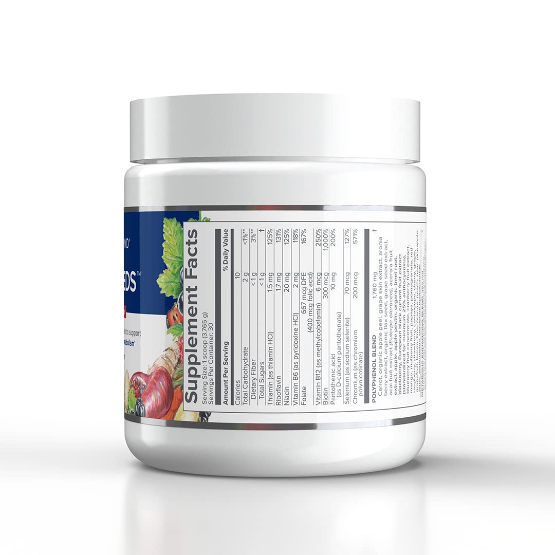 Gundry MD Vital Reds powder dissolving in water showing quick-dissolve berry formula.