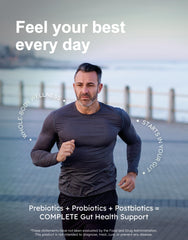 GutRx Complete prebiotic blend with Acacia and fruit extracts.