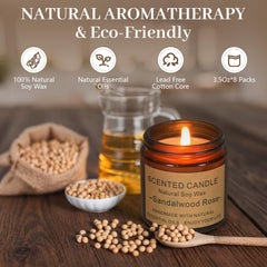 GUYHNE relaxing atmosphere candle light enhances evenings for reading or yoga