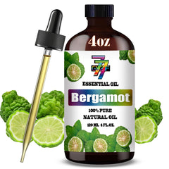 GV77ZF Bergamot oil bottle 4 oz ready for diffusion and DIY blends