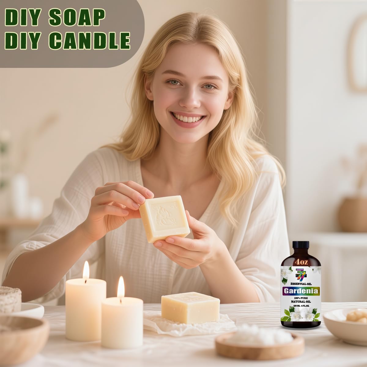 GV77ZF Gardenia oil used in diffusers for relaxing spaces