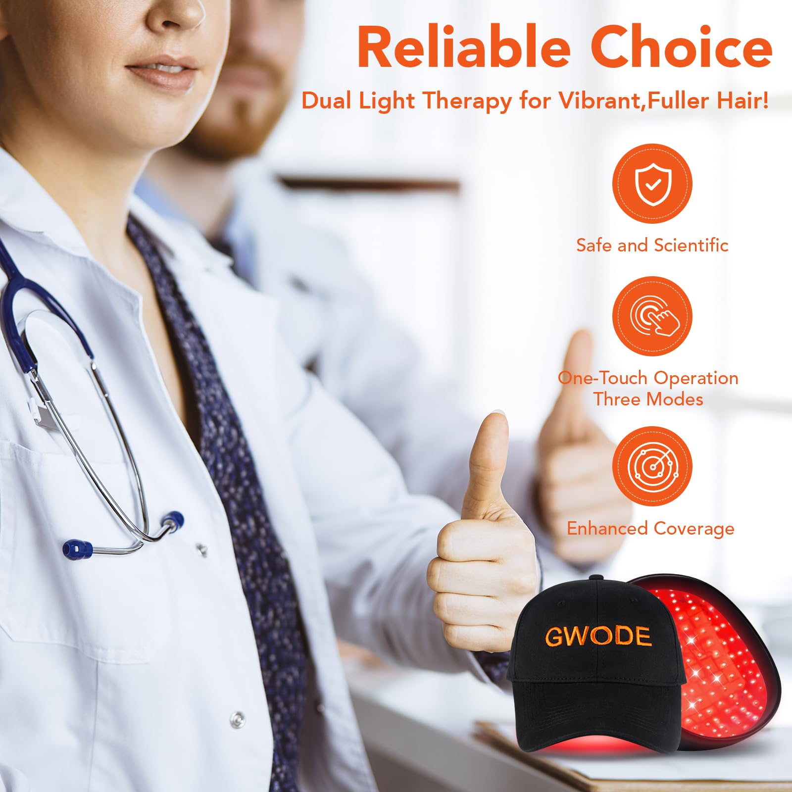 GWODE cap interior with soft liner for comfortable, extended wear.