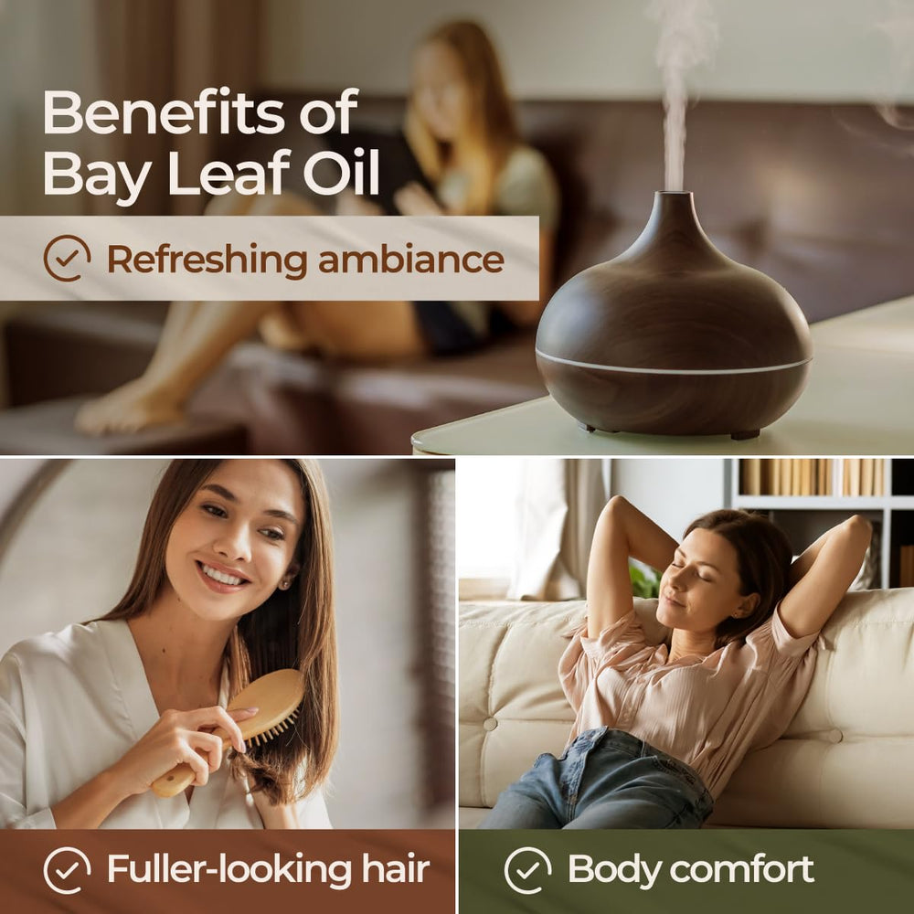 Gya Labs bay leaf oil applied with carrier oil for skin care