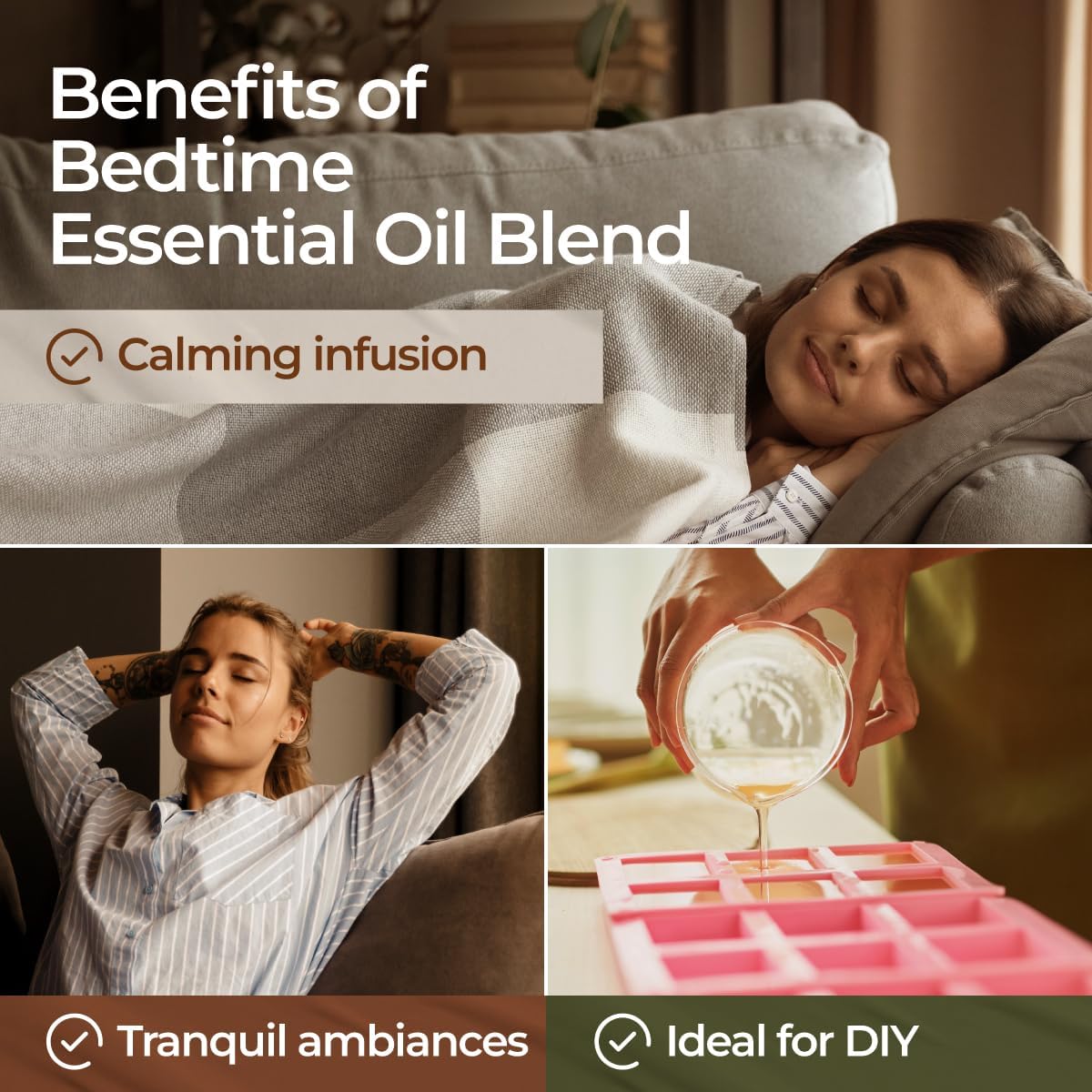 Gya Labs Bedtime Blend in hair care recipe for gentle aroma