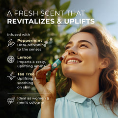 Gya Labs Breathe roll-on application close-up for easy portable use.
