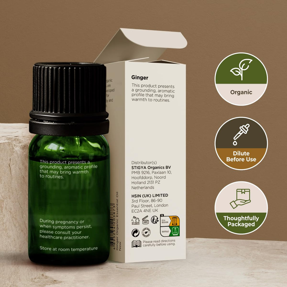 Gya Labs ginger oil for self-care and DIY recipes, warm and inviting.